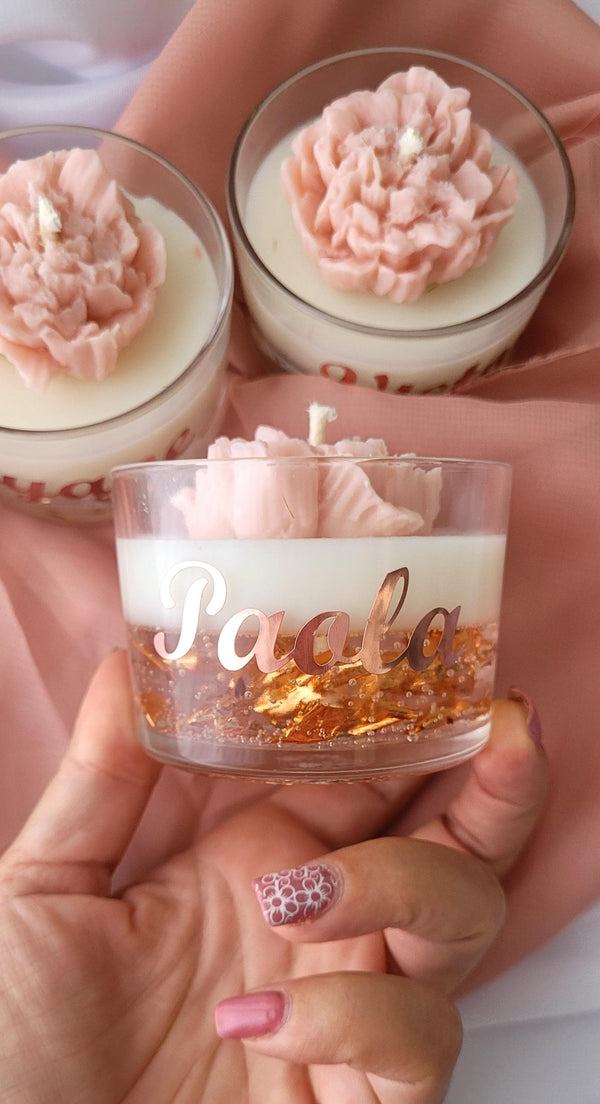 Vela Aromática Personalizada 150 ml Madrinha com Cravo