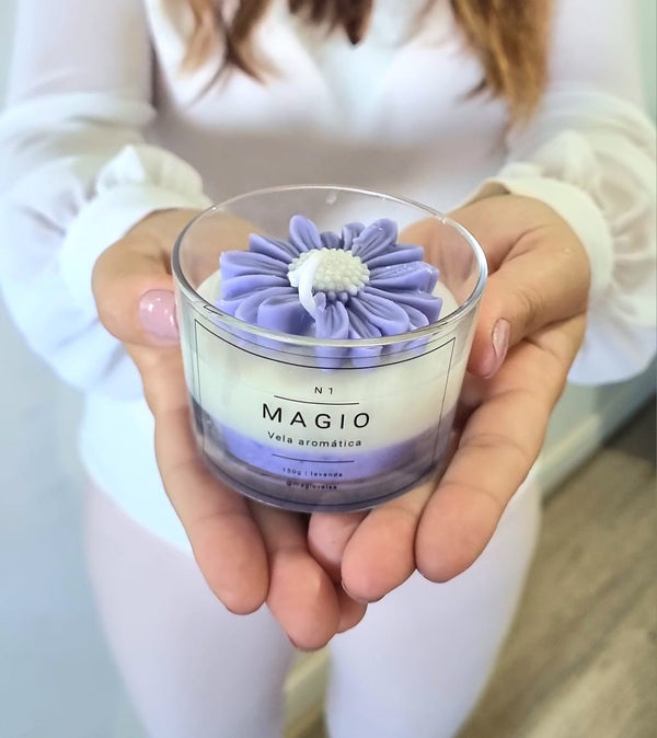 Vela Aromática Degrade com Margarida 150 ml